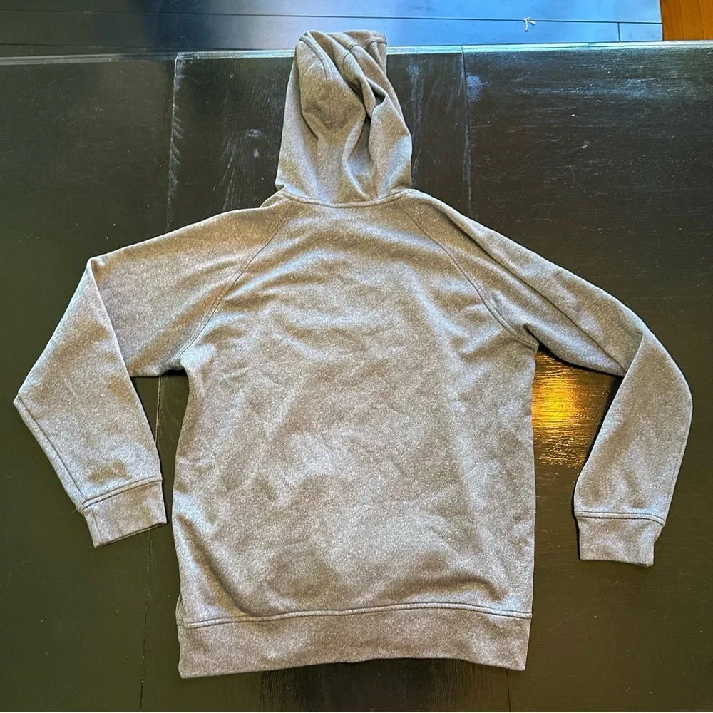 Adidas Medium High Visibility Neon Sweatshirt Work Gray Hoodie